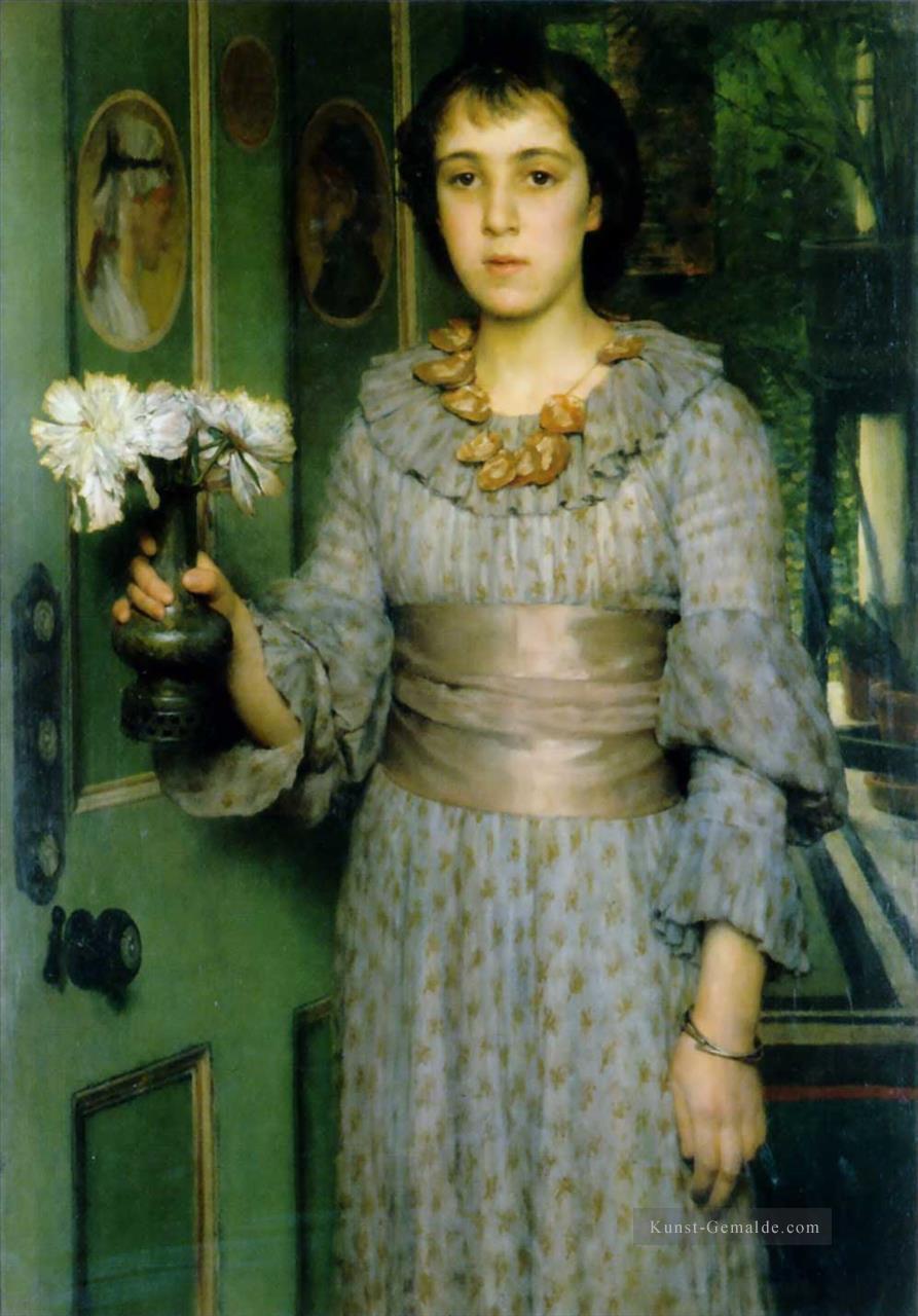 Portrait von Anna Alma Tadema romantischer Sir Lawrence Alma Tadema Ölgemälde